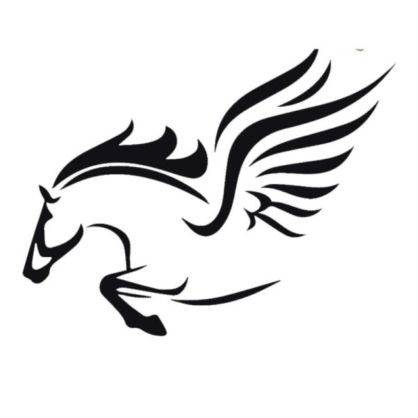 Крылатый конь вектор
