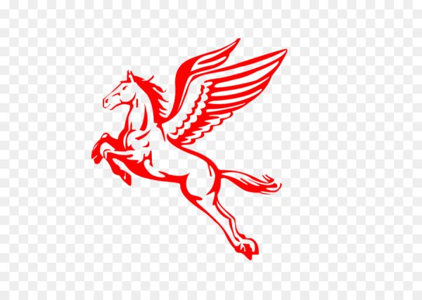 Логотип лошади с крыльями