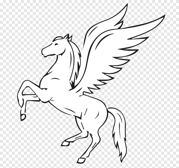 Крылатый конь рисунок