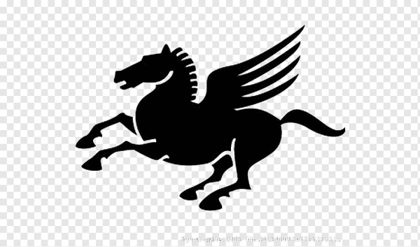 Пегас вектор силуэт