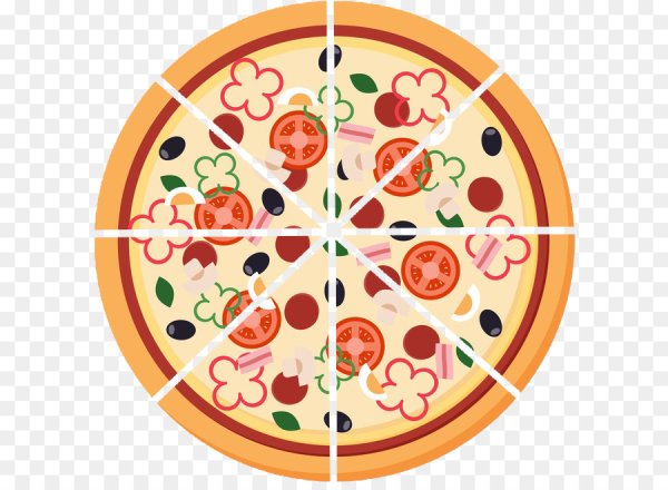 Пицца круглая рисунок