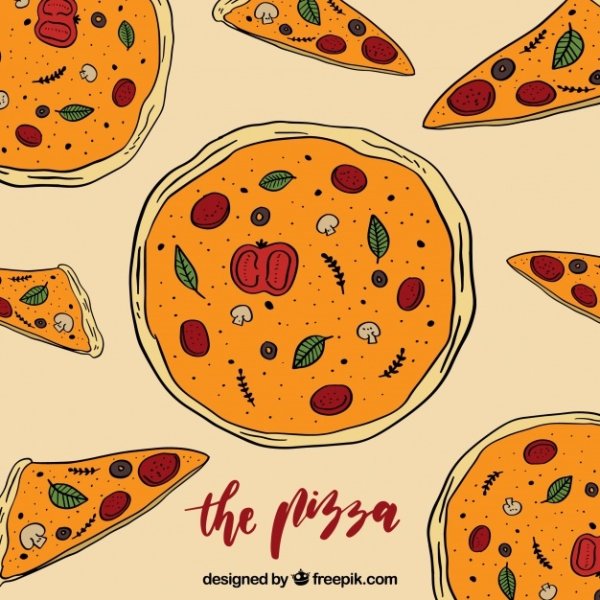 Стилизованная пицца