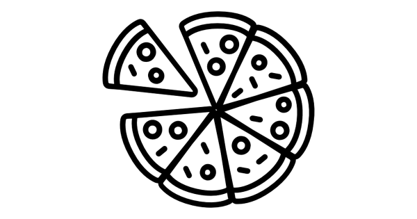 Кусок пиццы иконка