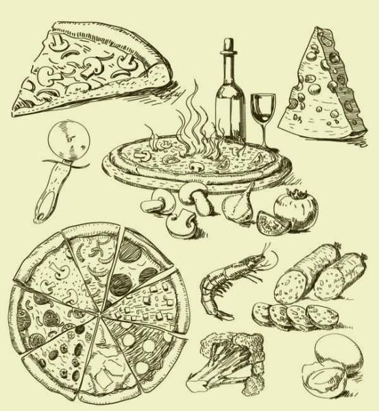 Блюда в графике