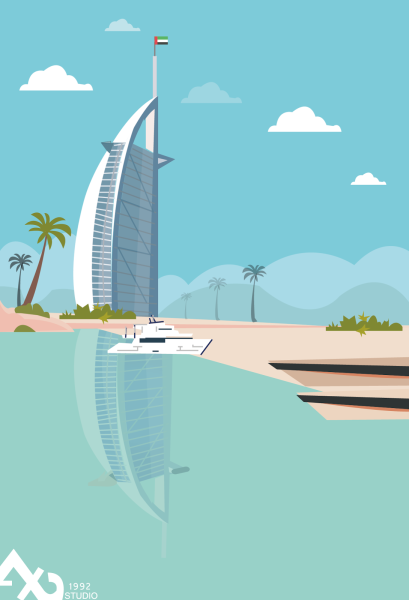 Дубай рисунок