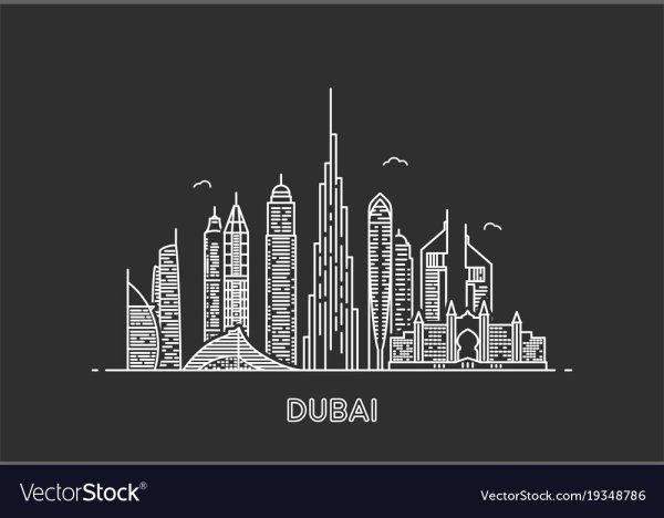 Дубай Векторная Графика