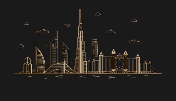 Дубай Векторная Графика