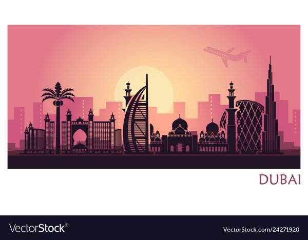 Вектор город Дубай