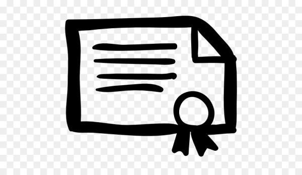 Сертификат иконка вектор