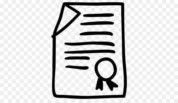 Сертификат нарисованный