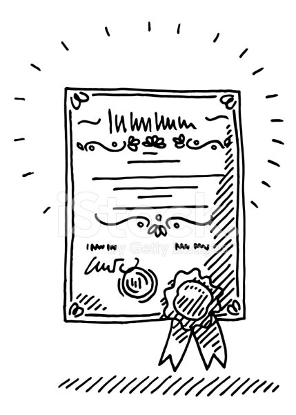 Сертификат иллюстрация