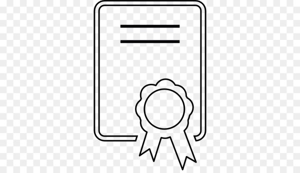 Сертификат вектор значок