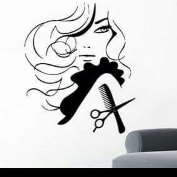 Силуэт для парикмахерской