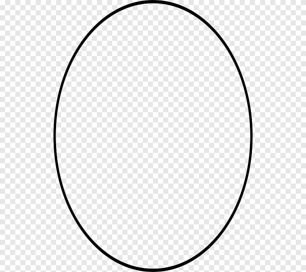 Овал трафарет