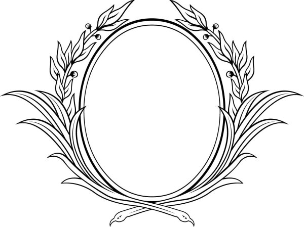 Овальная рамка