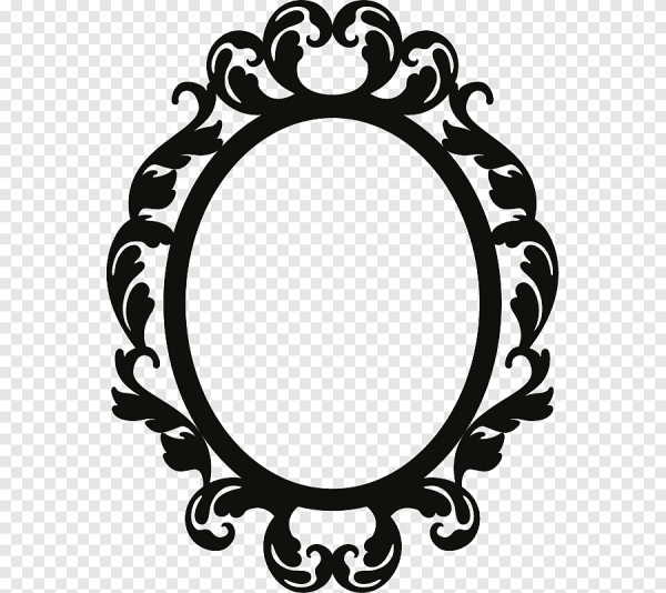 Овальная Узорная рамка