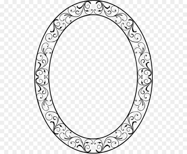 Овал узорчатый