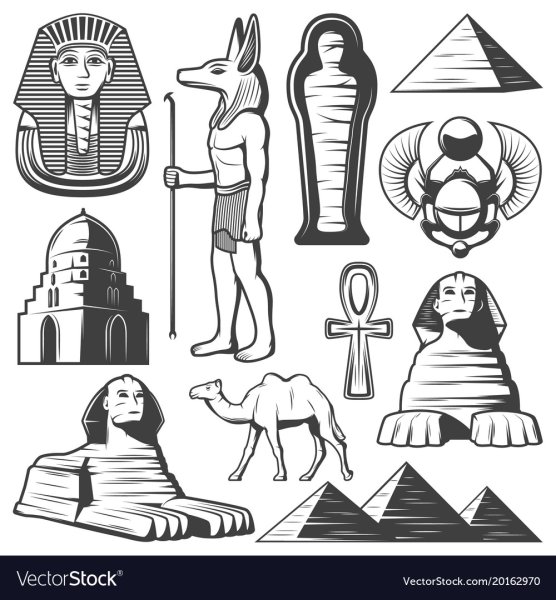 Египетский фараон силуэт