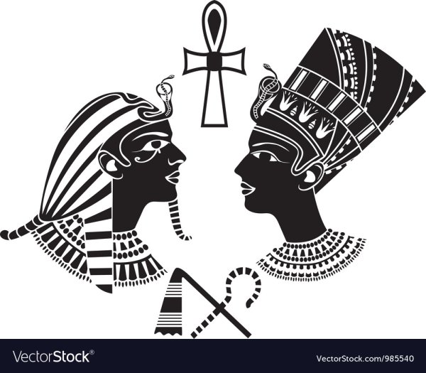 Фараоны Нефертити пирамида вектор боги Египта