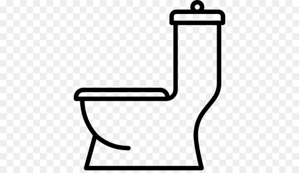 Унитаз на прозрачном фоне