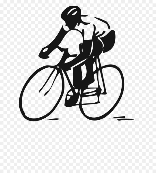 Велосипедист силуэт