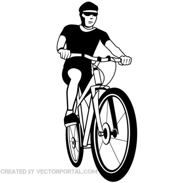 Велосипедист контур
