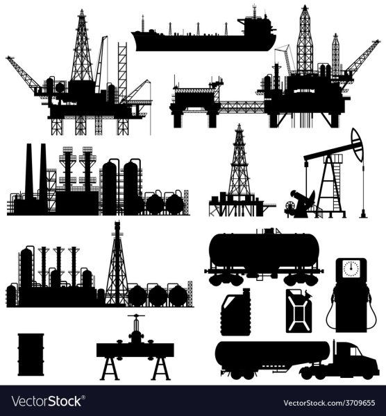 Добыча газа вектор