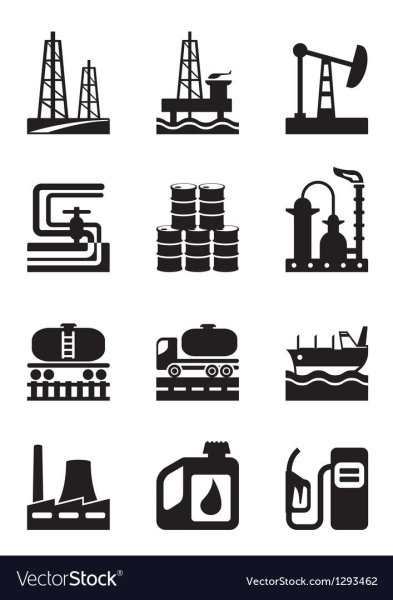 Значок нефтегазовой отрасли