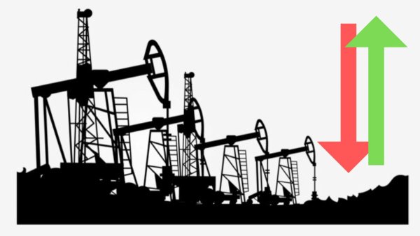 Добыча нефти силуэт