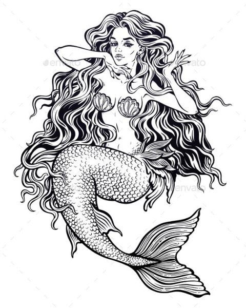 Стилизованные образы русалок