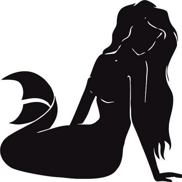 Силуэт русалки