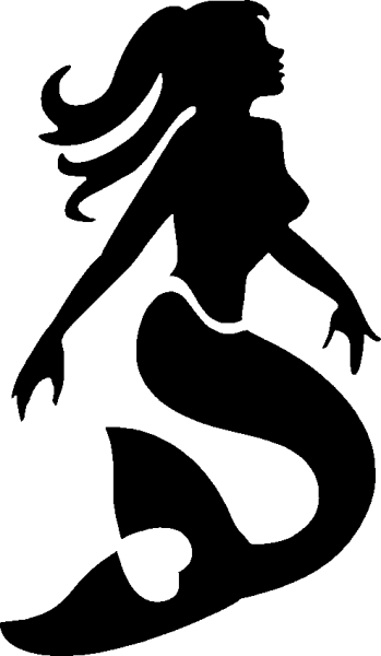 Силуэт русалки