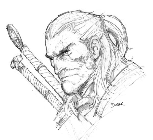 Скетч Ведьмак Геральт