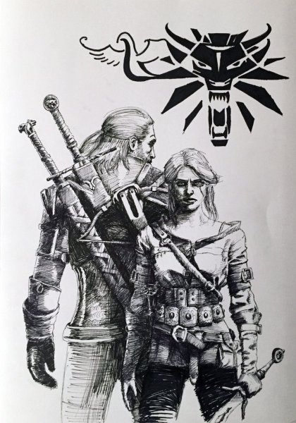 Тату Цири Ведьмак