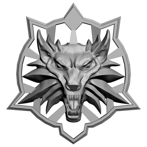 Значок волка Ведьмак 3