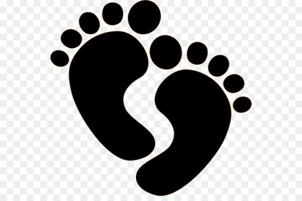 Силуэт ножки ребенка