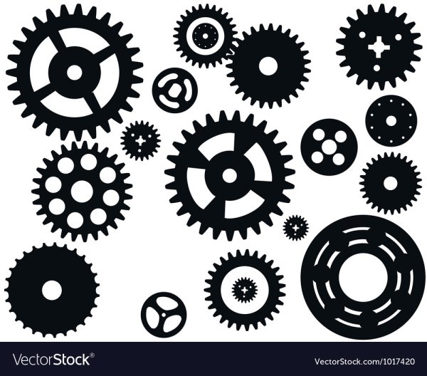 Шестеренка силуэт