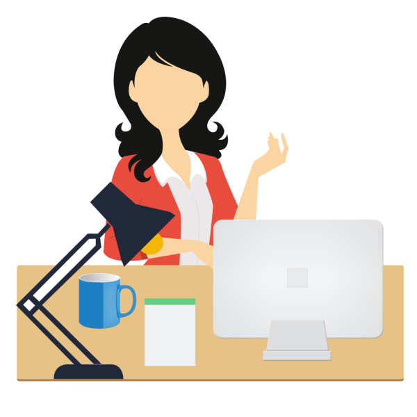 Офисный сотрудник иллюстрация