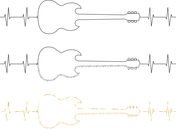 Гитары пульс рисунок