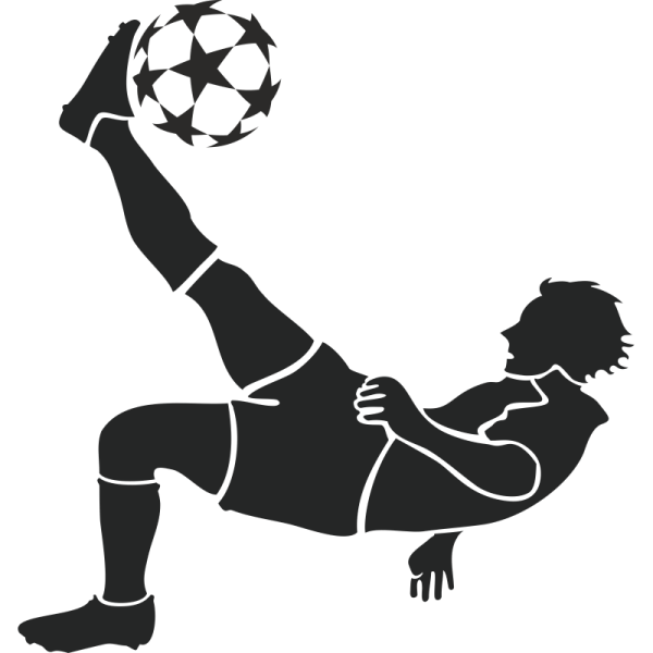 Футболистка силуэт