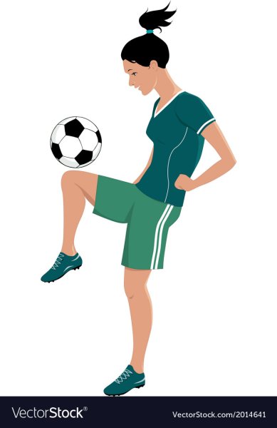 Женский футбол иллюстрации
