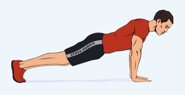 Отжимания рисунок