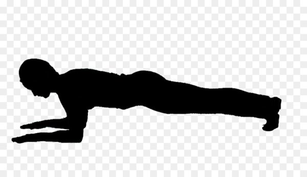 Силуэт отжиматься