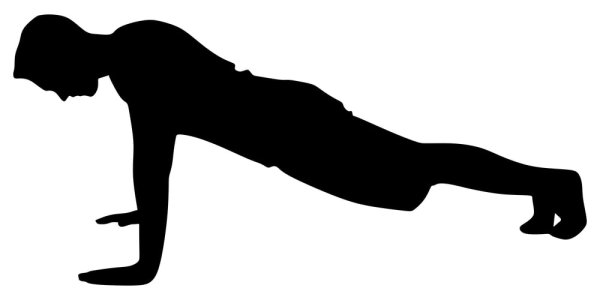 Силуэт отжиматься