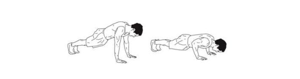 Отжимания раскраска