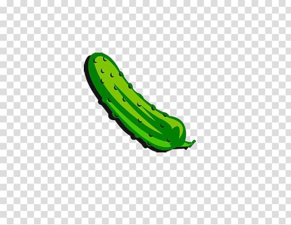 Огурец мультяшный без фона
