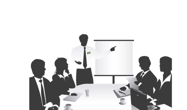 Совещание силуэт