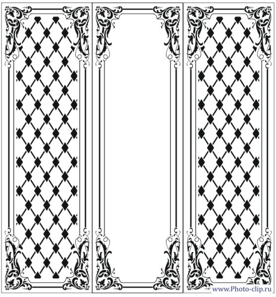 Узоры на двери