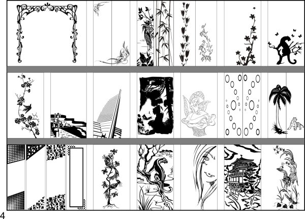 Трафареты для рисунка на шкаф