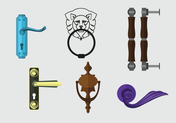 Дверная ручка вектор